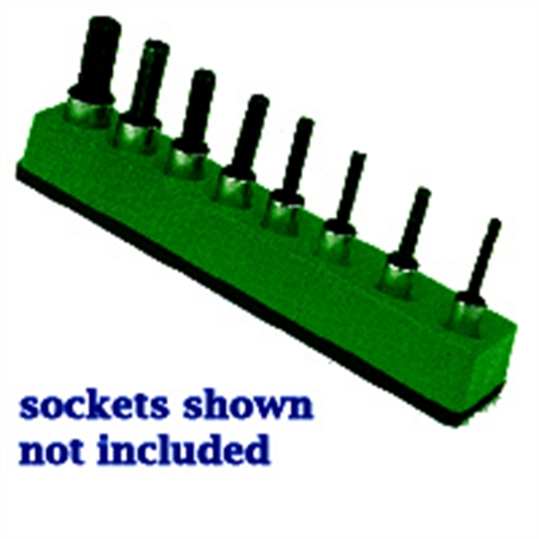 Mechanics Time Saver 3/8 in. Drive Universal Magnetic Dark Green Socket Holder 10-19mm 386